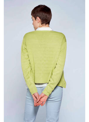 Cardigan petrecut verde BELLITA femeie
