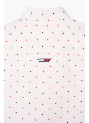 Cămașă cu mâneci lungi alb TOMMY HILFIGER băiat