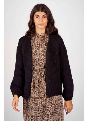 Vestă cu mâneci lungi negru BELLITA femeie