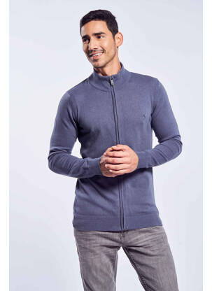 Vestă cu mâneci lungi albastru HAZE&FINN bărbat