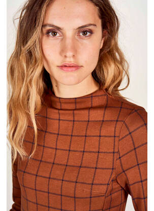 Rochie scurtă maro LE FABULEUX MARCEL DE BRUXELLES femeie