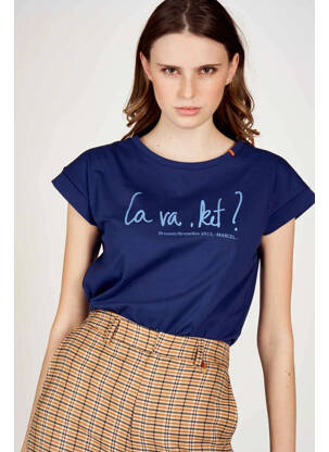 Tricou albastru LE FABULEUX MARCEL DE BRUXELLES femeie