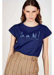 Tricou albastru LE FABULEUX MARCEL DE BRUXELLES femeie