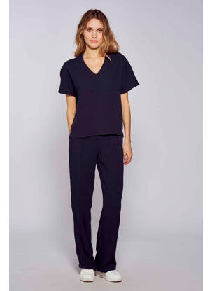 Pantalon evazat albastru LE FABULEUX MARCEL DE BRUXELLES femeie