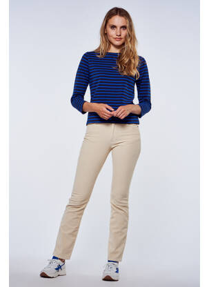 Pantalon slim bej LE FABULEUX MARCEL DE BRUXELLES femeie