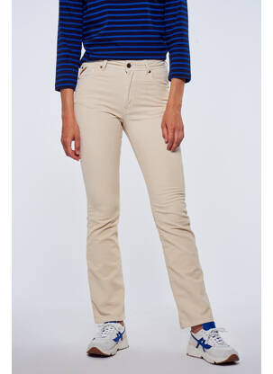 Pantalon slim bej LE FABULEUX MARCEL DE BRUXELLES femeie