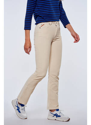 Pantalon slim bej LE FABULEUX MARCEL DE BRUXELLES femeie