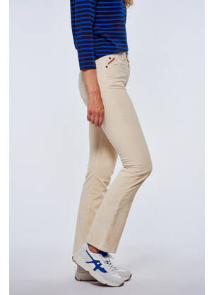 Pantalon slim bej LE FABULEUX MARCEL DE BRUXELLES femeie