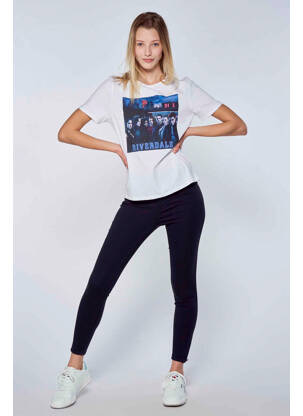 Tricou alb RIVERDALE femeie
