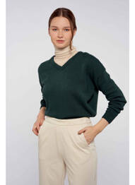 Pulover verde SUBDUED femme