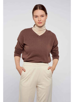 Pulover maro SUBDUED femeie
