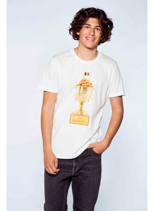 Tricou alb MORA bărbat