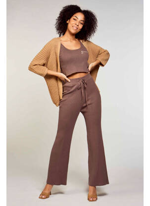 Pantalon evazat maro GUESS femeie