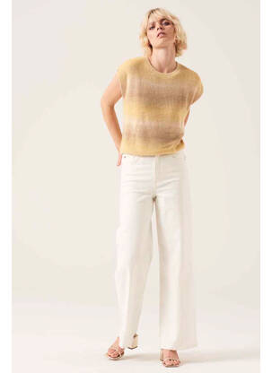 Blugi cu croială dreaptă bej GARCIA femeie