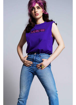 Blugi bootcut albastru OGL femeie