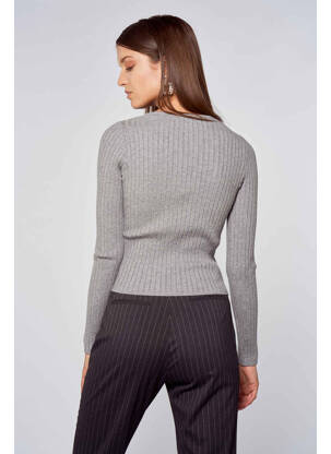 Cardigan petrecut gri OGL femeie