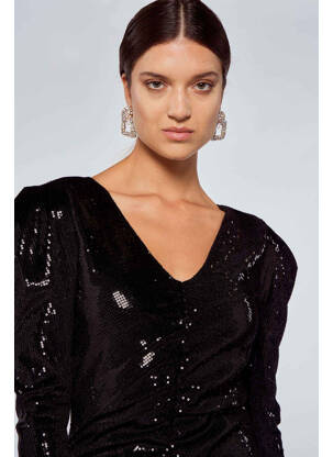 Rochie scurtă negru OGL femeie