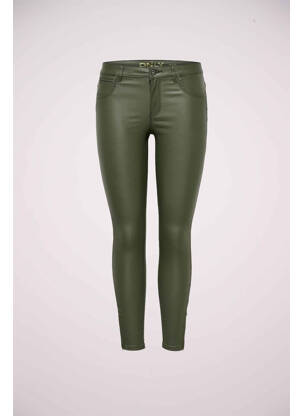 Pantalon slim verde ONLY femeie