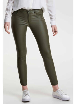 Pantalon slim verde ONLY femeie