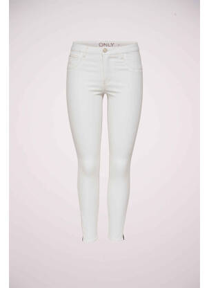Pantalon slim alb ONLY femeie