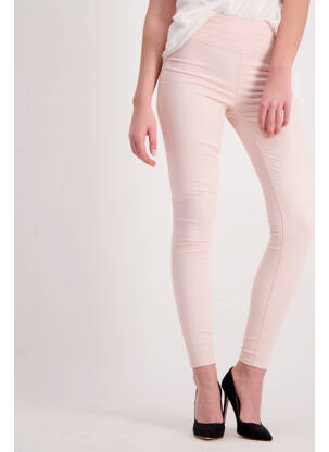 Pantalon slim roz PIECES femeie