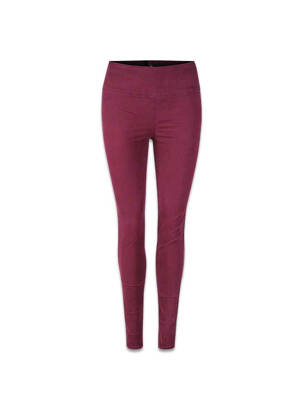Pantalon slim roșu PIECES femeie