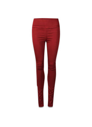 Pantalon slim roz PIECES femeie