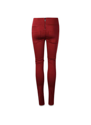 Pantalon slim roz PIECES femeie