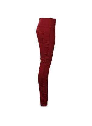 Pantalon slim roz PIECES femeie