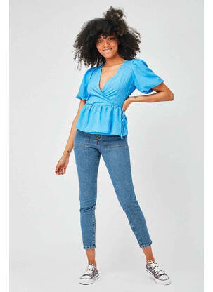 Top albastru NAF NAF femeie
