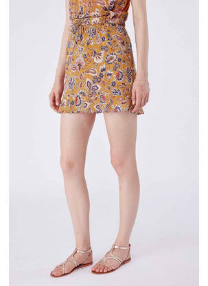 Fustă scurtă galben NAF NAF femeie