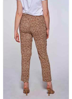 Pantalon evazat bej LE TEMPS DES CERISES femeie
