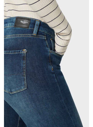 Blugi skinny albastru PEPE JEANS femeie