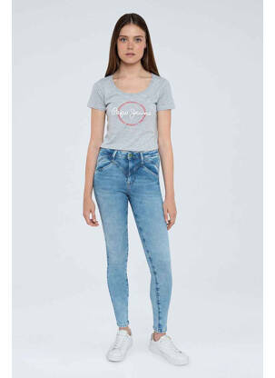 Blugi skinny albastru PEPE femeie