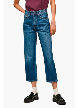 Blugi cu croială dreaptă albastru PEPE femeie