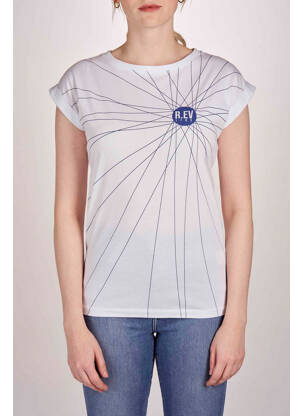 Tricou alb R.EV 1703 BY REMCO EVENPOEL  femeie