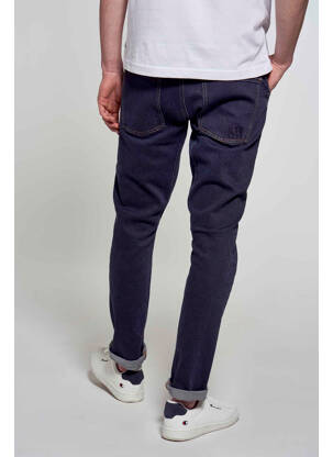 Blugi cu croială slim albastru R.EV 1703 BY REMCO EVENPOEL  bărbat