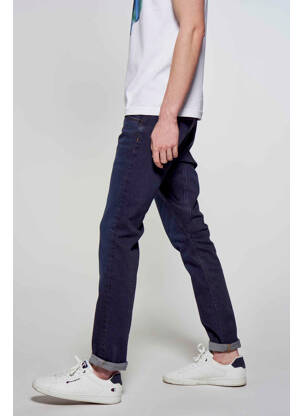 Blugi cu croială slim albastru R.EV 1703 BY REMCO EVENPOEL  bărbat