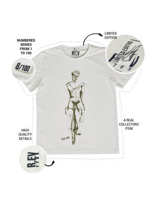 Tricou alb R.EV 1703 BY REMCO EVENPOEL  bărbat