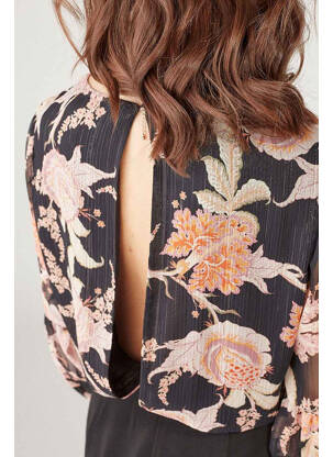 Salopetă scurtă negru NAF NAF femeie