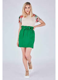 Fustă scurtă verde NAF NAF femme