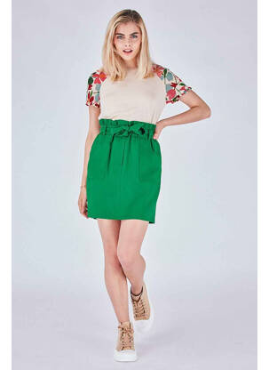 Fustă scurtă verde NAF NAF femeie