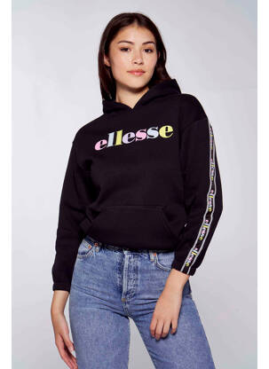 Hanorac cu glugă negru ELLESSE fată