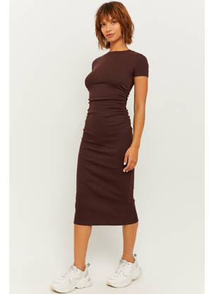 Rochie lungă maro TALLY WEIJL femeie