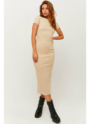 Rochie lungă bej TALLY WEIJL femeie