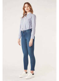 Pantalon chino albastru NAF NAF femme