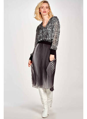 Fustă midi negru BELLITA femeie