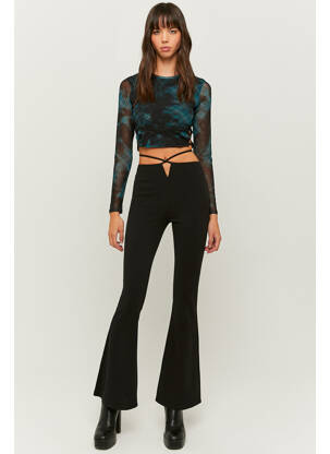 Pantalon evazat negru TALLY WEIJL femeie