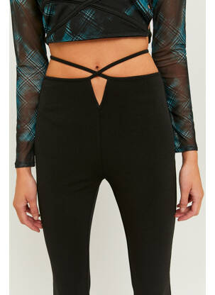 Pantalon evazat negru TALLY WEIJL femeie