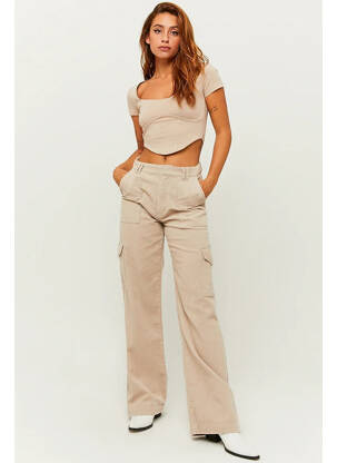 Pantalon cargo bej TALLY WEIJL femeie